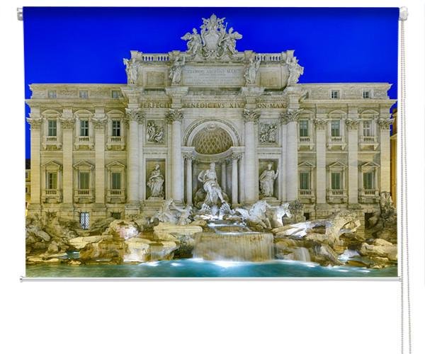 Statues In Trevi Fountain Rome Printed Picture Photo Roller Blind - RB289 - Art Fever - Art Fever