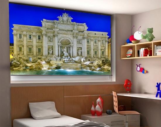 Statues In Trevi Fountain Rome Printed Picture Photo Roller Blind - RB289 - Art Fever - Art Fever