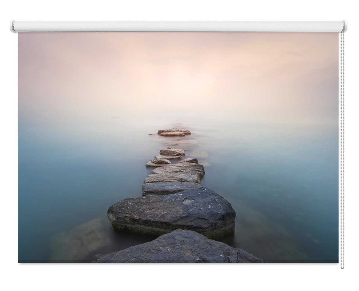 Stepping Stones to the Lake Printed Picture Photo Roller Blind- 1X1411339 - Art Fever - Art Fever