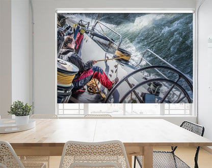 Storm In San Francisco Bay Printed Picture Photo Roller Blind- 1X167535 - Art Fever - Art Fever