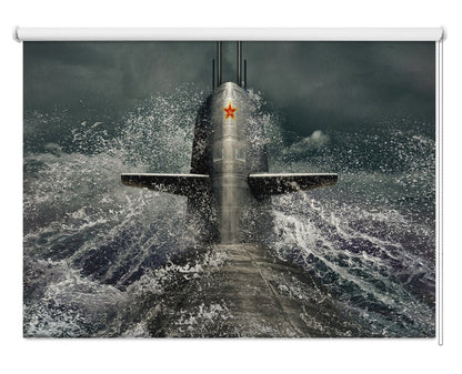 Submarine Printed Picture Photo Roller Blind - 1X45399 - Art Fever - Art Fever