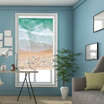 Summer Beach Scene Printed Picture Photo Roller Blind - 1X2381755 - Art Fever - Art Fever