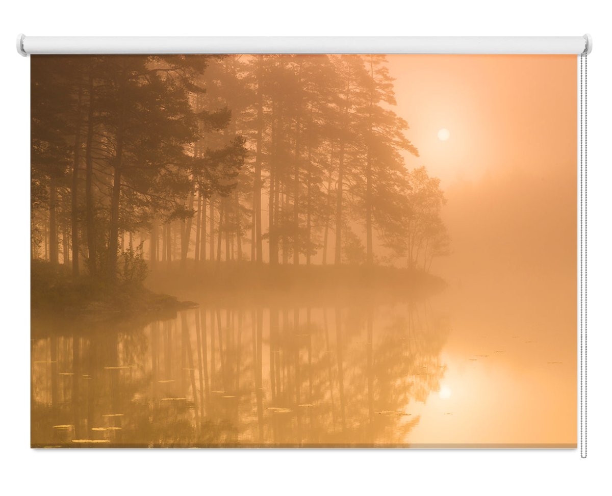 Sun & Mist Printed Photo Roller Blind - 1X1268730 - Art Fever - Art Fever