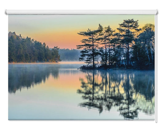 Sunrise Lake reflection Printed Picture Photo Roller Blind - 1X563354 - Art Fever - Art Fever