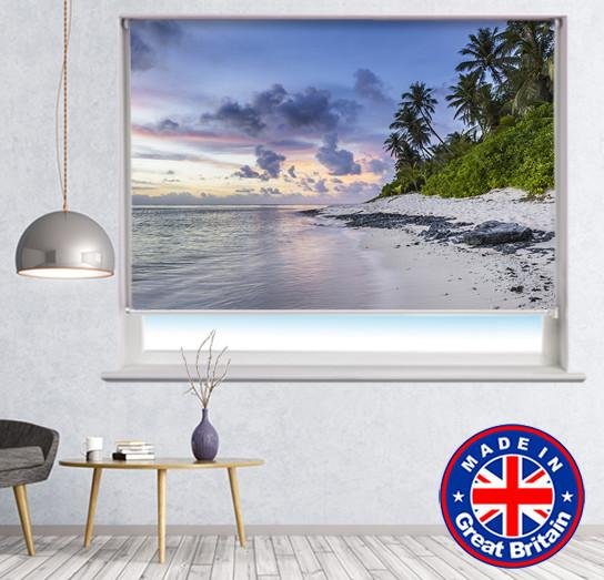 Sunset on Paradise Island Printed Picture Photo Roller Blind - RB571 - Art Fever - Art Fever