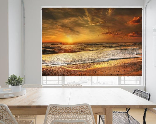 Sunset over the Ocean Printed Picture Photo Roller Blind - RB573 - Art Fever - Art Fever