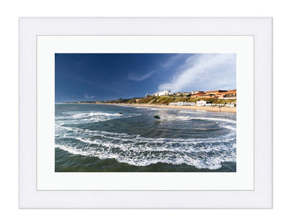 Surfers in Bournemouth On The Dorset Coast Framed Mounted Print Picture - FP24 - Art Fever - Art Fever