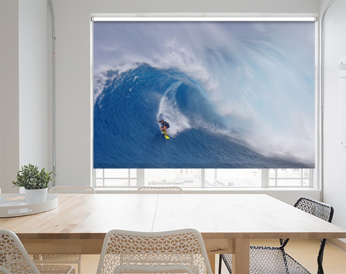 Surfing Jaws Printed Picture Photo Roller Blind - 1X848114 - Art Fever - Art Fever