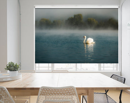 Swan Lake Printed Photo Roller Blind - 1X1229835 - Art Fever - Art Fever