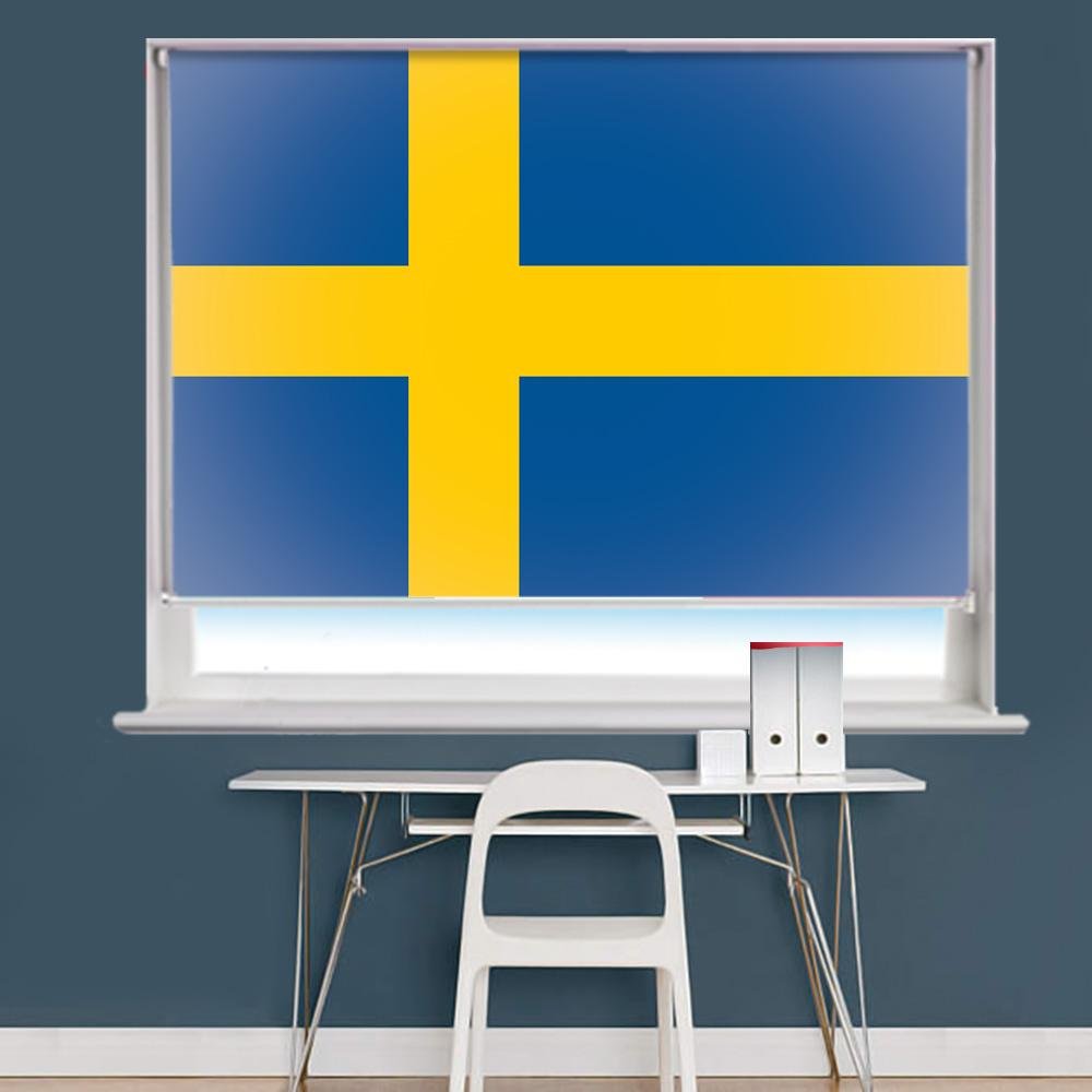 Sweden Flag Printed Picture Roller Blind - RB757 - Art Fever - Art Fever
