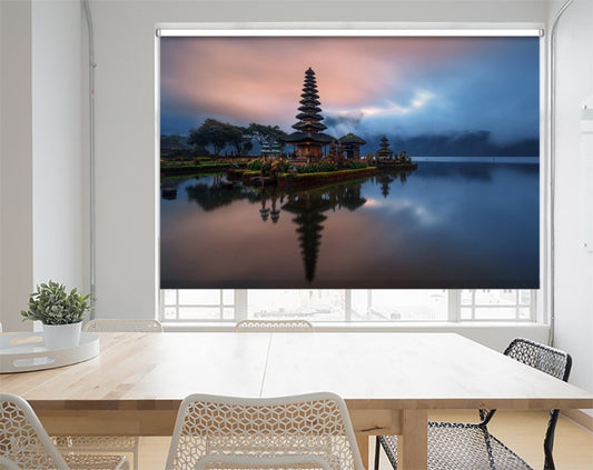 Temple by the Lake Printed Picture Photo Roller Blind- 1X1417451 - Art Fever - Art Fever