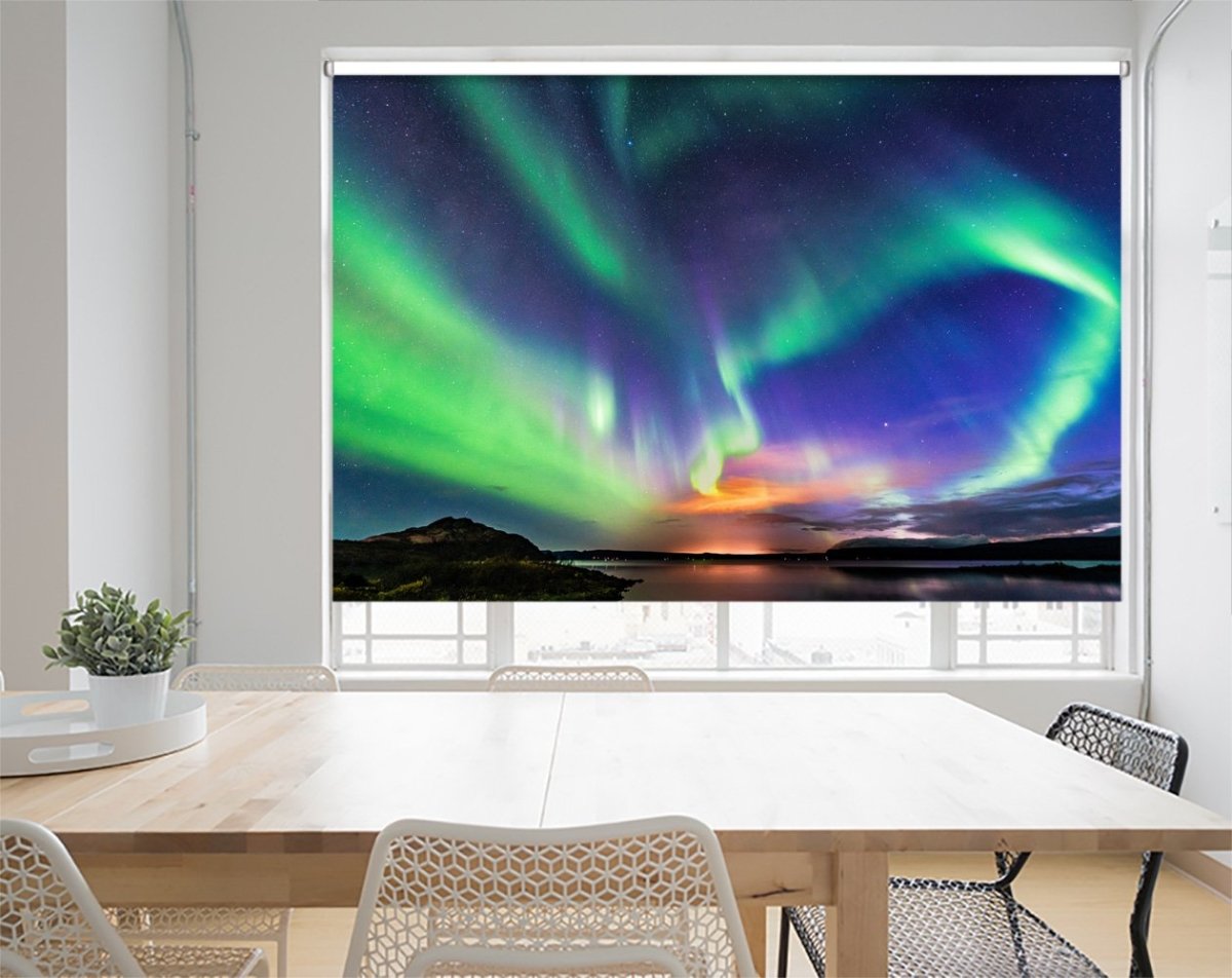 The Aurora In Iceland Printed Picture Photo Roller Blind- 1X1756784 - Art Fever - Art Fever