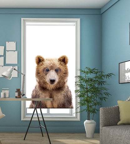 The Bear Peeking Animal Printed Picture Photo Roller Blind - 1X2402463 - Art Fever - Art Fever