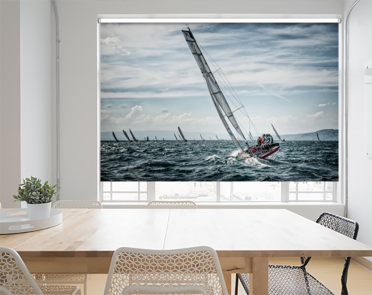 The Boat Race Printed Picture Photo Roller Blind- 1X627172 - Art Fever - Art Fever