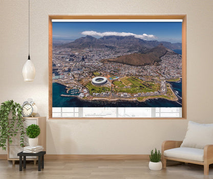 The Cape Town Stadium South Africa Printed Picture Photo Roller Blind - 1X421005 - Art Fever - Art Fever