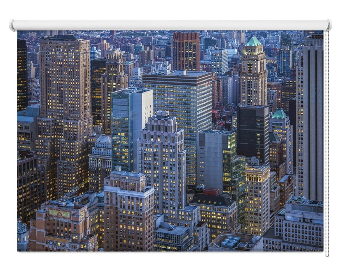 The City That Never Sleeps New York Printed Picture Photo Roller Blind- 1X1602234 - Art Fever - Art Fever