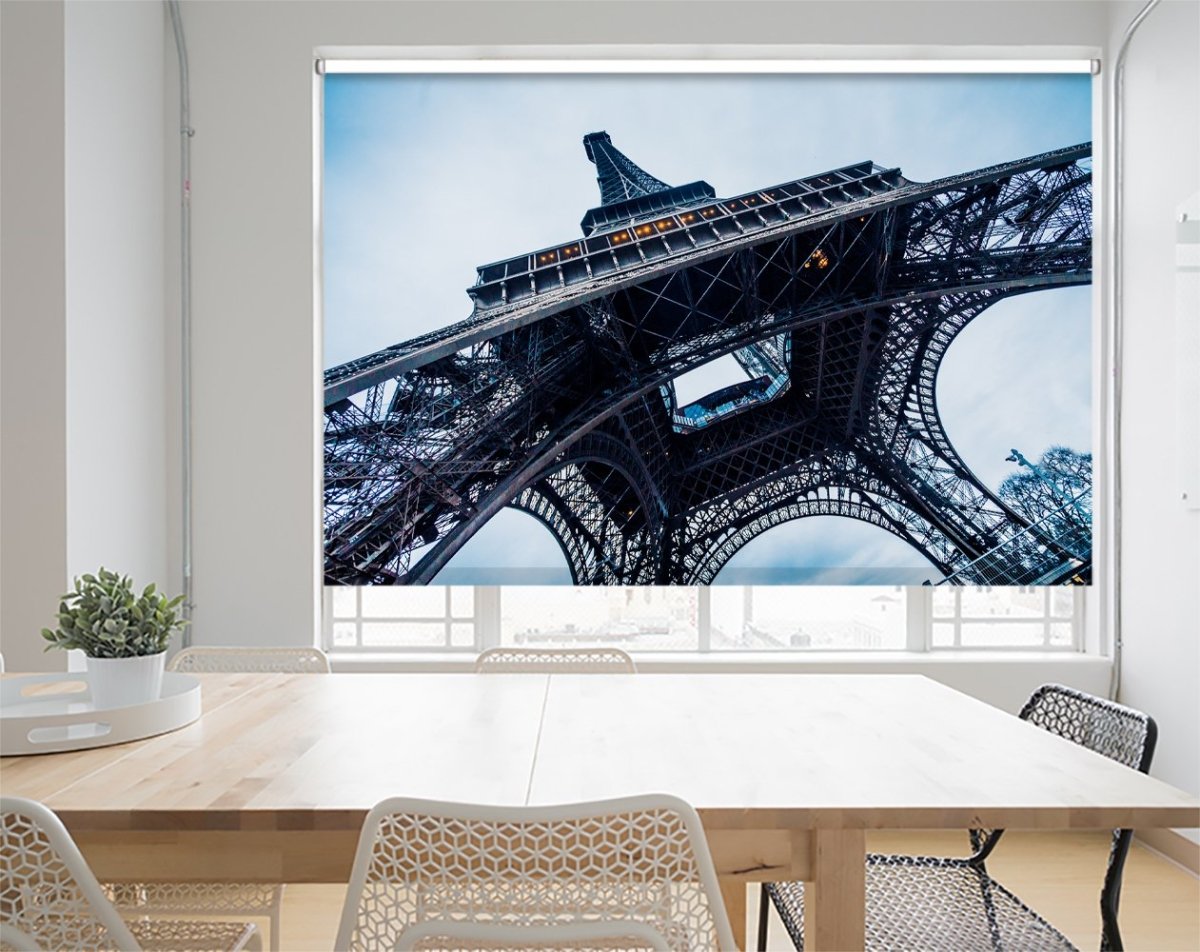 The Eiffel Tower In Paris Printed Picture Photo Roller Blind - RB1085 - Art Fever - Art Fever