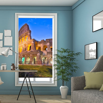 The evening Colosseum Printed Picture Photo Roller Blind - RB1307 - Art Fever - Art Fever