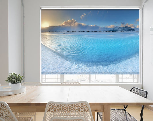 The Frozen Beach Printed Picture Photo Roller Blind- 1X1254392 - Art Fever - Art Fever