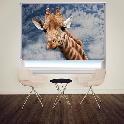 The Giraffe Head Printed Picture Photo Roller Blind - RB622 - Art Fever - Art Fever
