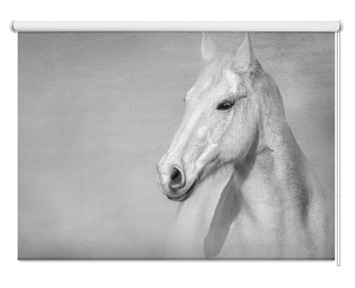 The Grey Horse Printed Picture Photo Roller Blind - 1X2242057 - Art Fever - Art Fever