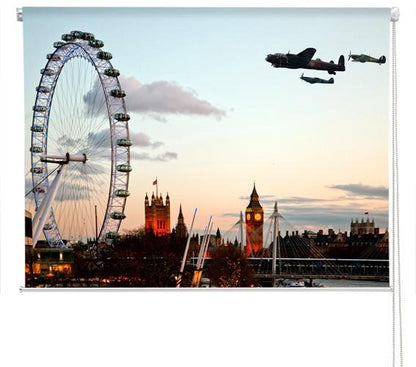 The London flypast Printed Picture Photo Roller Blind - RB231 - Art Fever - Art Fever