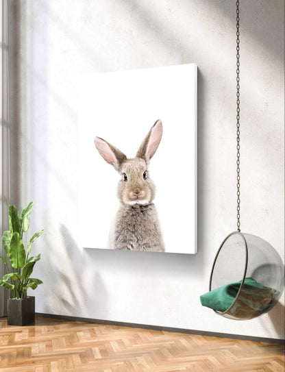 The Peeking Baby Rabbit 🐰 Canvas Print Picture Wall Art - 1X2402458 - Art Fever - Art Fever