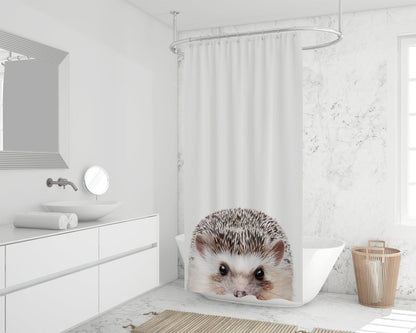 Printed Shower Curtains The Ping Hedgehog Wildlife Animal Bathroom Decor Custom Art Fever