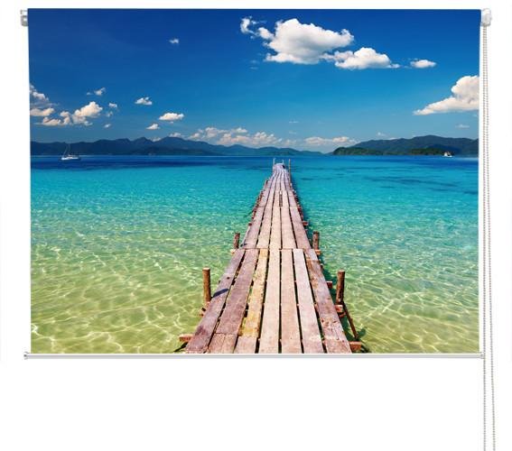 The Pier to Paradise Printed Picture Photo Roller Blind - RB284 - Art Fever - Art Fever