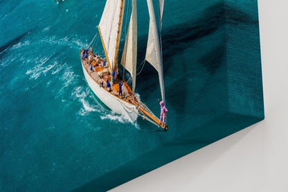 The Race Start Yachts on Riviera Canvas Print Picture - 1X914233 - Art Fever - Art Fever