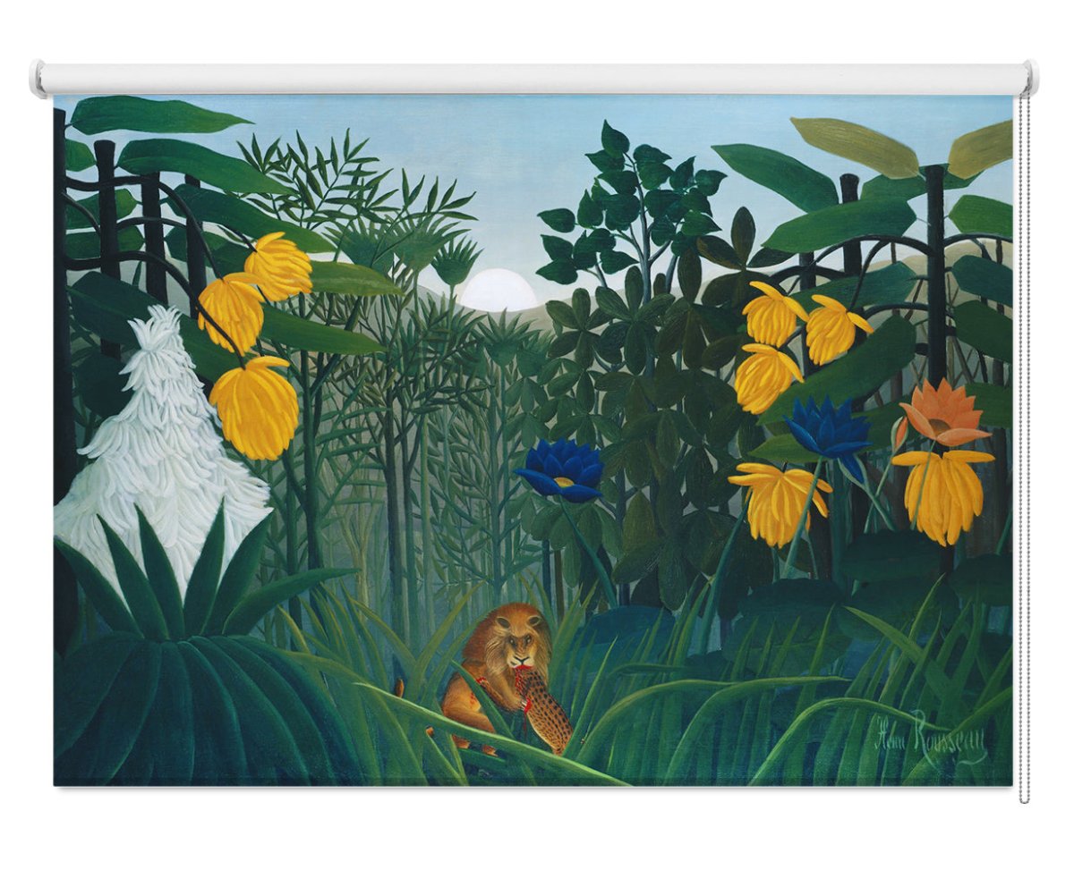The Repast of the Lion by Henri Rousseau Printed Photo Roller Blind - RB1239 - Art Fever - Art Fever