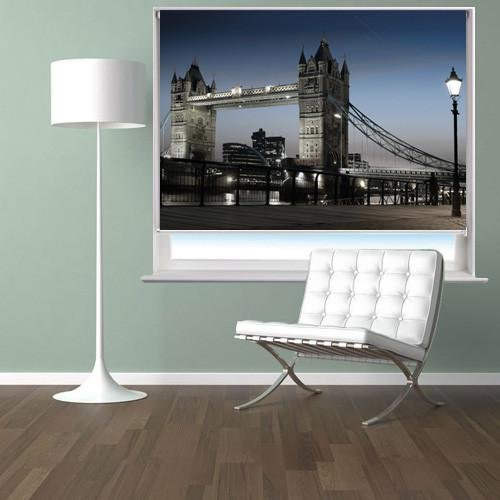 The Tower Bridge In London Motion Printed Picture Photo Roller Blind - RB271 - Art Fever - Art Fever