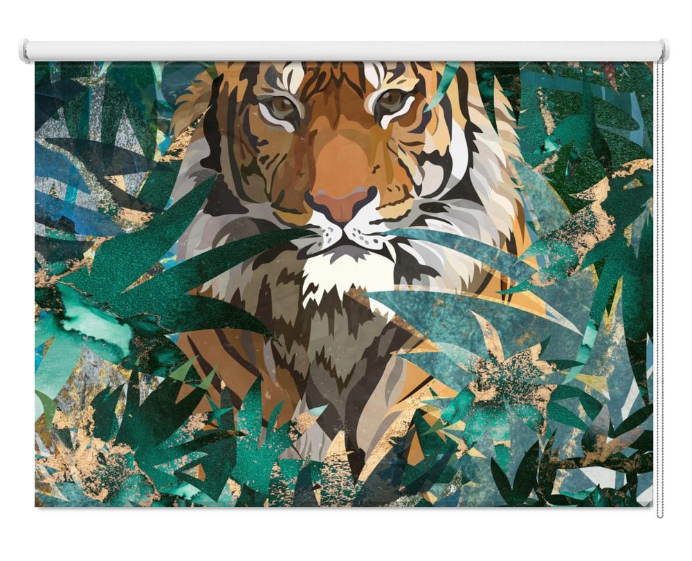 Tiger in the jungle 2 Printed Picture Photo Roller Blind - 1X2506085 - Pictufy - Art Fever