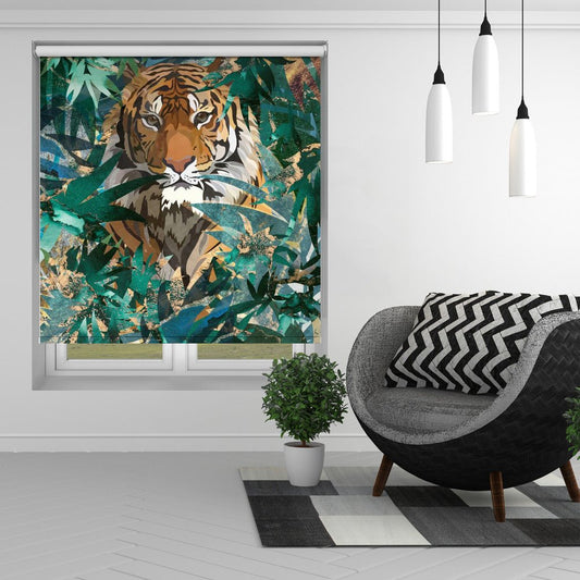 Tiger in the jungle 2 Printed Picture Photo Roller Blind - 1X2506085 - Pictufy - Art Fever