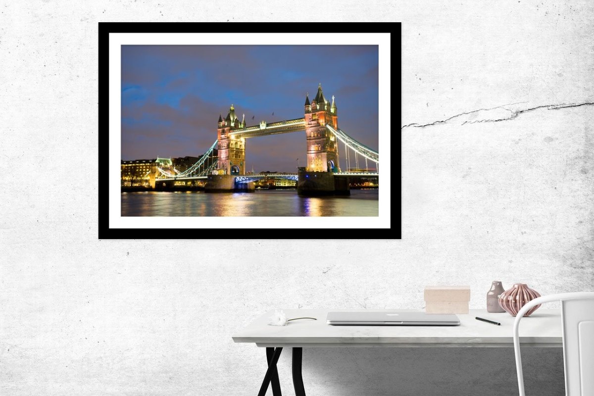 Tower Bridge London Framed Mounted Print Picture - FP78 - Art Fever - Art Fever