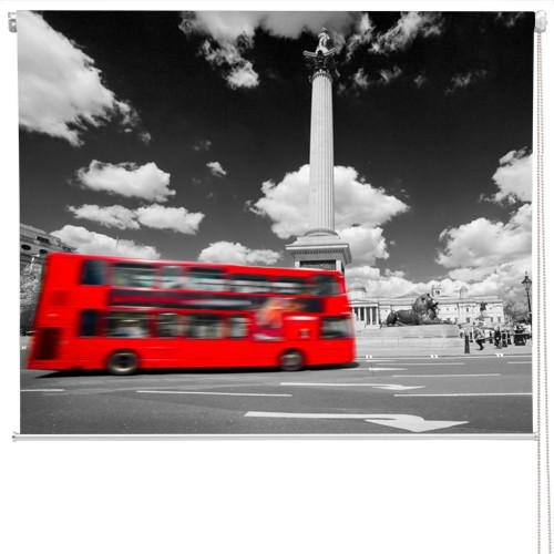 Trafalgar Square In London Motion Printed Picture Photo Roller Blind - RB270 - Art Fever - Art Fever