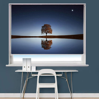 Tree Lake Reflection Printed Picture Photo Roller Blind - RB790 - Art Fever - Art Fever