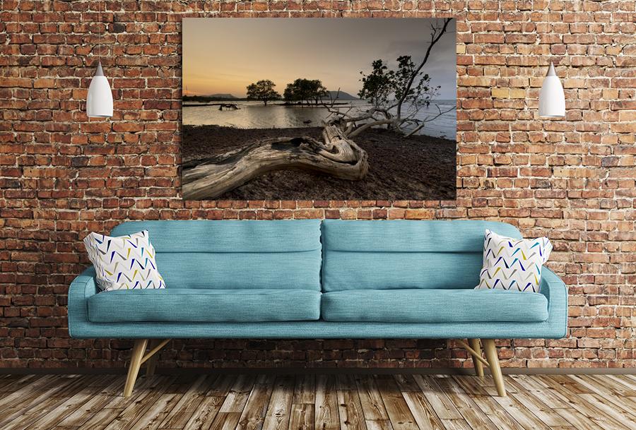 Tree Sea Scene Image Printed Onto A Single Panel Canvas - SPC110 - Art Fever - Art Fever
