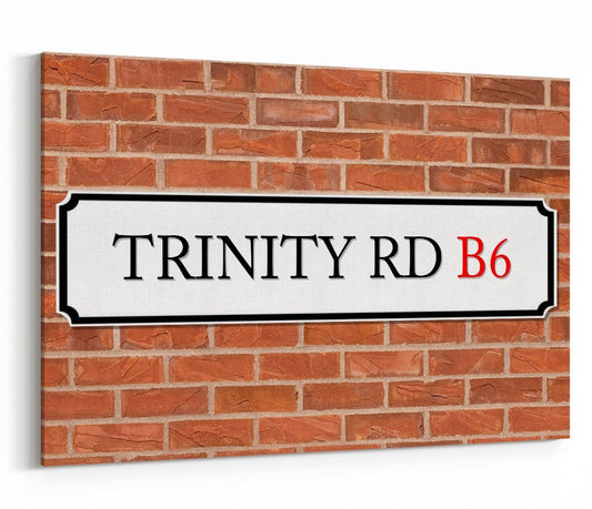 Trinity Road B6 Street Sign Canvas Print Picture - SPC245 - Art Fever - Art Fever
