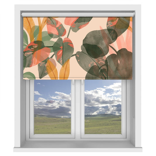 Tropical Flowers & Plants Printed Picture Photo Roller Blind - Art Fever - Art Fever
