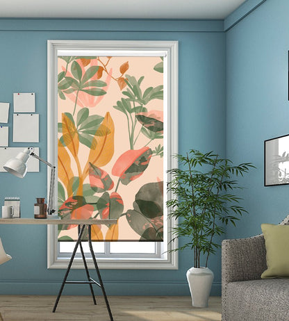 Tropical Flowers & Plants Printed Picture Photo Roller Blind - Art Fever - Art Fever