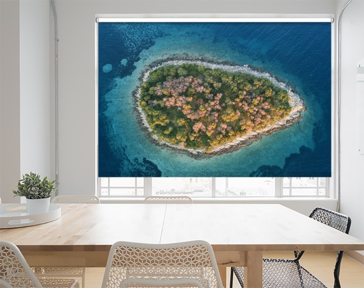 Tropical Island Printed Picture Photo Roller Blind- 1X1546816 - Art Fever - Art Fever