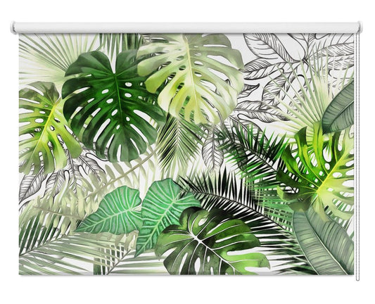 Tropical Jungle Foliage 01 Printed Picture Photo Roller Blind - 1X2584146 - Pictufy - Art Fever