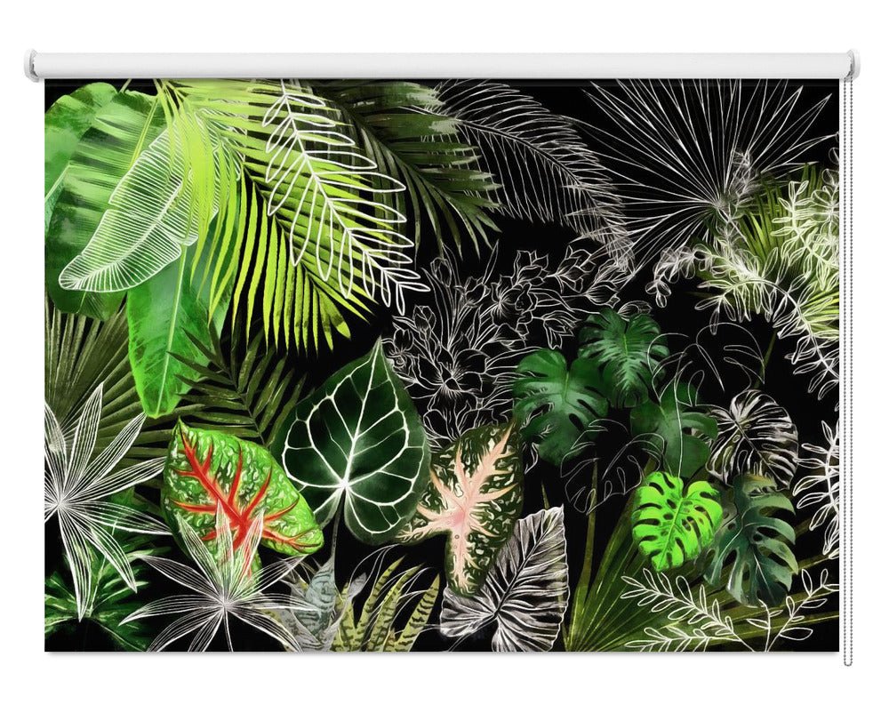 Tropical Jungle Foliage 04 Printed Picture Photo Roller Blind - 1X2584141 - Pictufy - Art Fever