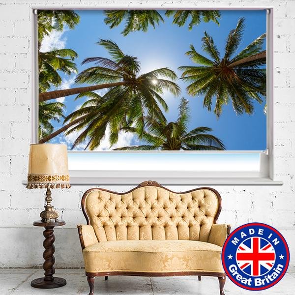 Tropical Palm Trees Printed Picture Photo Roller Blind - RB635 - Art Fever - Art Fever