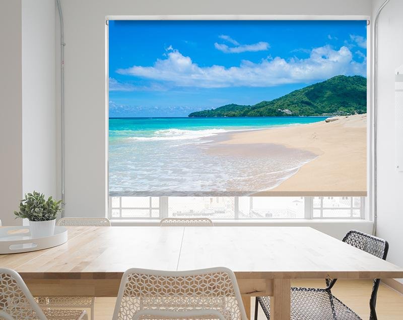 Tropical Paradise Island Printed Picture Photo Roller Blind - RB570 - Art Fever - Art Fever