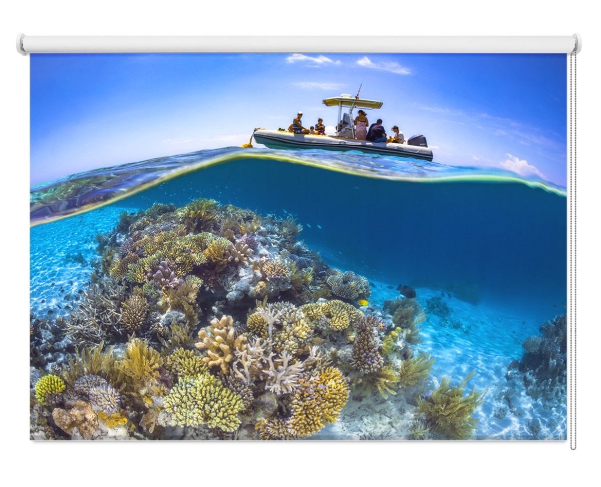 Tropical Reef Printed Picture Photo Roller Blind- 1X1978821 - Art Fever - Art Fever