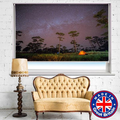 Under the Night Stars and Milky Way Printed Picture Photo Roller Blind - Art Fever - Art Fever
