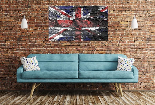 United Kingdom Flag Image Printed Onto A Single Panel Canvas - SPC38 - Art Fever - Art Fever