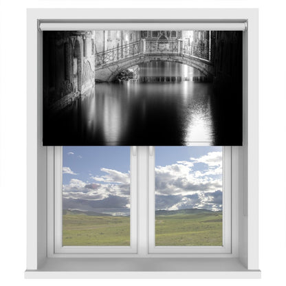 Venice at Night Printed Picture Photo Roller Blind - 1X116389 - Art Fever - Art Fever